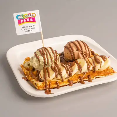 Waffle with Ice Cream
