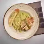 Crispy Chicken Penne Pesto