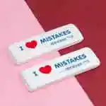 Beveled Erasers I ♥ Mistakes