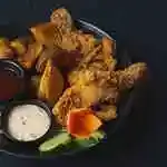 Crispy Fried Chicken W/potato Wedge