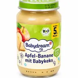 Babydream Apple banana with baby biscuit 5months 190g