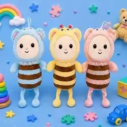 Colored Bee Soft Toy 30 cm