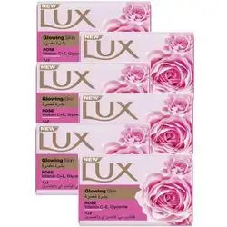 Lux Soap Glowing Skin Rose Value Pack 6 x 170 g