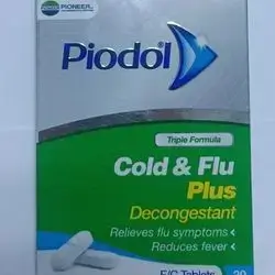 Piodol cold and flu plus 20 tab