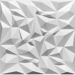3D Wall Panels Matt White D101