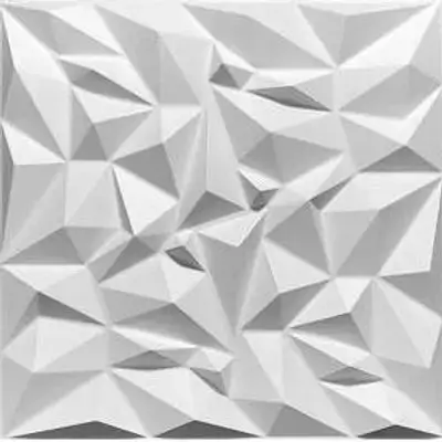 3D Wall Panels Matt White D101