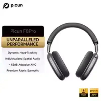 Picun F8 Pro Wireless Headphones black
