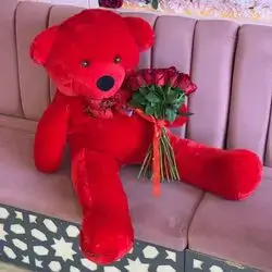Rose With Teddy Bear