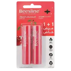 Lip Care Shimmery Cherry 1+1 4g _ Beesline