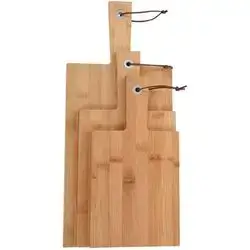 Cuttıng Board Bamboo Set 3Pcs