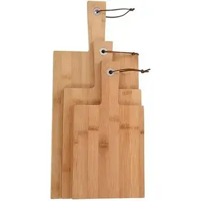 Cuttıng Board Bamboo Set 3Pcs