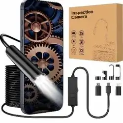 Endoscope Inspection Camera with Lights, 1920P HD Flexible Borescope