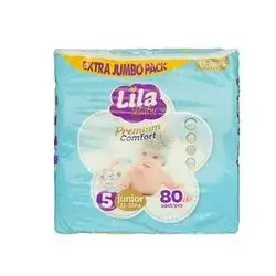 Lila Baby Premium Comfort Jambo Junior No.5 80 Pieces