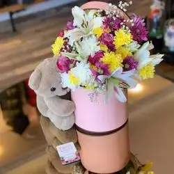 Bear With Rose