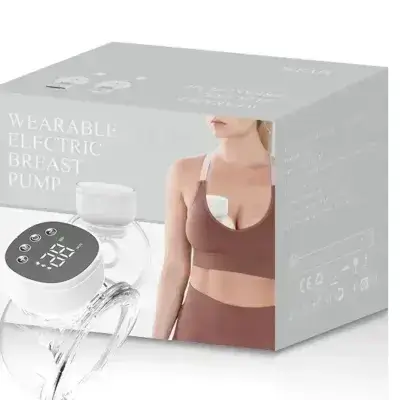 Wearable Electric Breast Pump with Hands-Free Function and LED Display