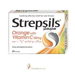 Strepsils orange with vitamin C 