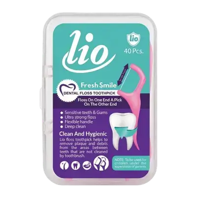 Dental Floss Toothpick 40 Pcs _ Lio