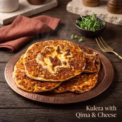 Kulera with Qima and Cheese