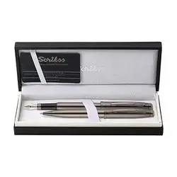 Scri̇kss 39 Fountain Pens - Ballpoint Pens Two Set Titanium