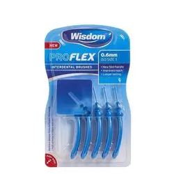 Wisdom Proflex Interdental Brushes 0.6mm (5 Pack)