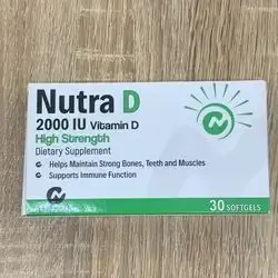 Nutra D 2000 IU Vitamin D 30 soft gels
