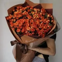 Bouquet Of Orange Baby Rose