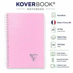 Notebook,french , A5 Size,180 pages.