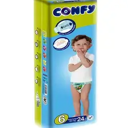 24-Piece Baby Diaper, Size 6 Extra Large (16+Kg)