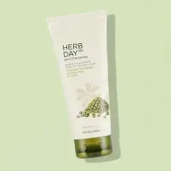 The Face Shop Herb 365 Day Mung Bean And Mugwort Foaming Cleanser 170 Ml