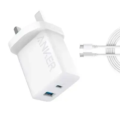 Anker Select Charger with USB-C Cable 20W Dual Ports Adapter