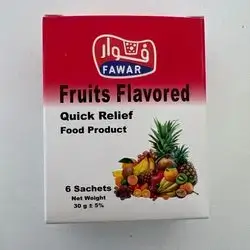Fawar fruit-flavored quick relief food product
