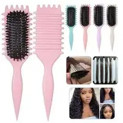 brush for curly hair smoothing & frizz-resistant comb for wet or dry hair