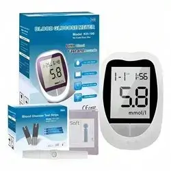 blood glucose meter +50 strips +50 needles +pen , blood sugar measurement 