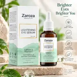 Zaroza Lightening Eye Serum – Caffeine & Vitamin C – 30 mL
