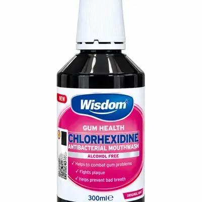 Wisdom gum health chlorhexidine orginal mouthwash