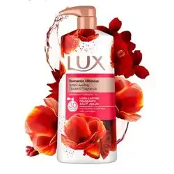 LUX Opulent Fragrance Body Wash, Romantic Hibiscus, 30H Long-Lasting Scent, with Everscent Essential Oil, 700ml