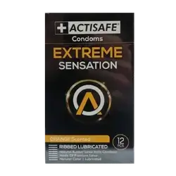 Extreme Sensation Condoms 12Pcs _ ACTISAFE
