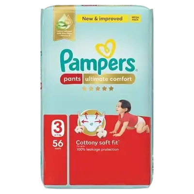 Pampers Pants Ultimate Comfort (3) 6-11 Kg 56 Pants