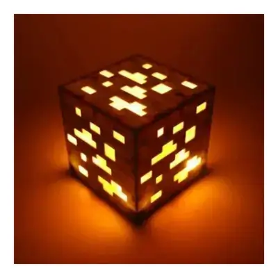 مصباح ليلي LED على شكل كتلة خام ماينكرافت