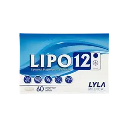 LIPO 12 (Liposomal Magnesium + Vitamin B6) 60 Tablets _ LYLA MEDICAL