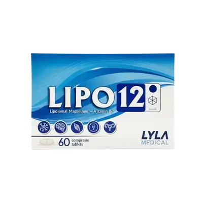 LIPO 12 (Liposomal Magnesium + Vitamin B6) 60 Tablets _ LYLA MEDICAL