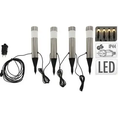 Led Floor Lamp H33Cm Set 4 Pcs