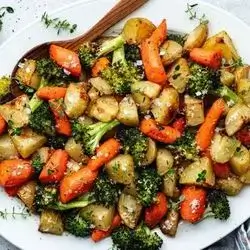 Plate Boiled Vegetables