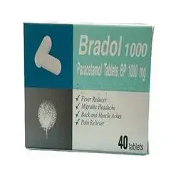 Bradol 1000Mg Paracetamol 40 Tablets