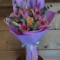Purple Lily Bouquet