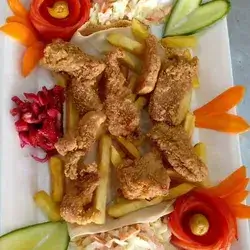 6 Pieces Kentucky With Salad & Fries