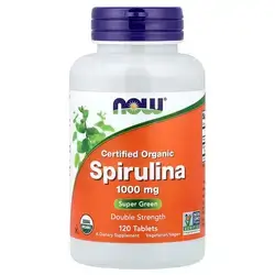 Spirulina 1000mg Super green Double Strength 120 tablets