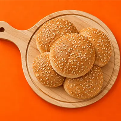 White Burger Bun