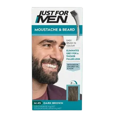 Mustache & Beard Dye M-45 DARK BROWN 28g _ Just For Men