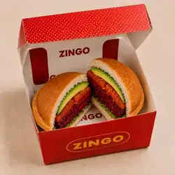 Closed Vegetarian Burger